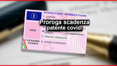 Proroga scadenza patente covid: La validità è prorogata al 30 aprile