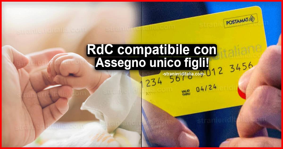 RdC compatibile con Assegno unico figli