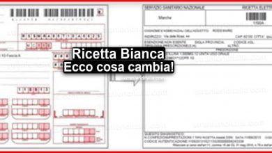 Ricetta Bianca: Ecco cosa cambia a patire dal 30 gennaio 2021