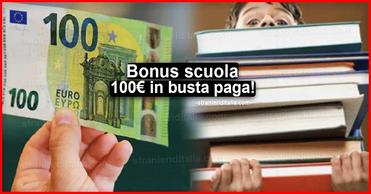 Bonus scuola 100 euro, a chi spetta a febbraio