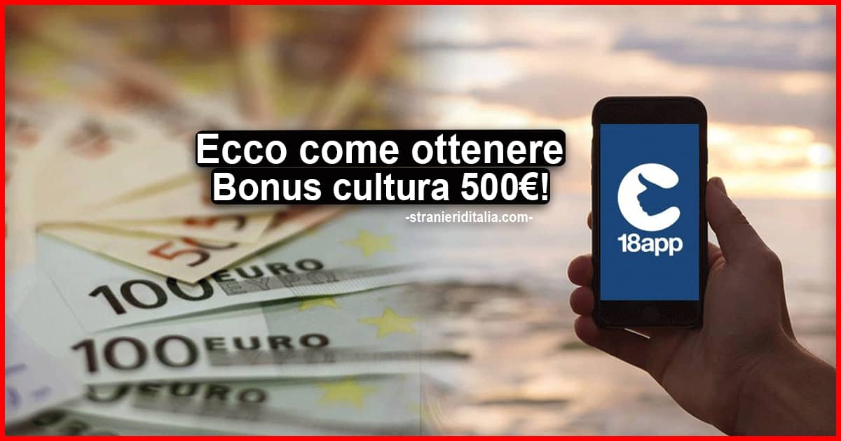 Bonus cultura 500 euro, dal 1° aprile: come fare