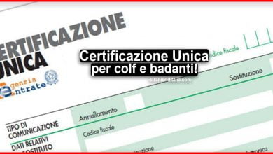 Certificazione Unica per colf e badanti 2021: ecco le scadenza
