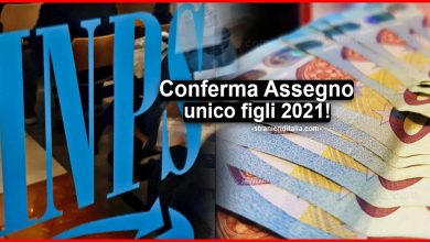 Confermato assegno unico figli 2021