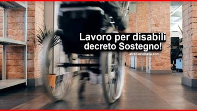 Lavoro per disabili decreto Sostegno: ecco le novità con Draghi