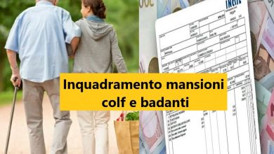 Inquadramento mansioni colf e badanti