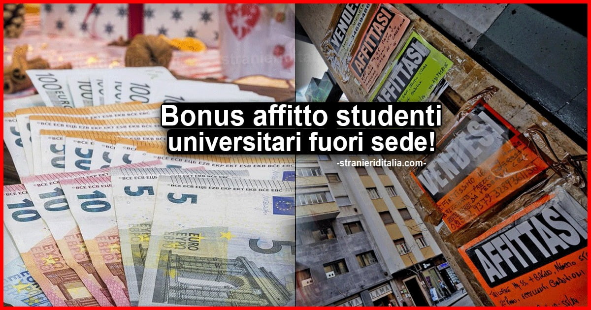 Bonus affitto studenti universitari