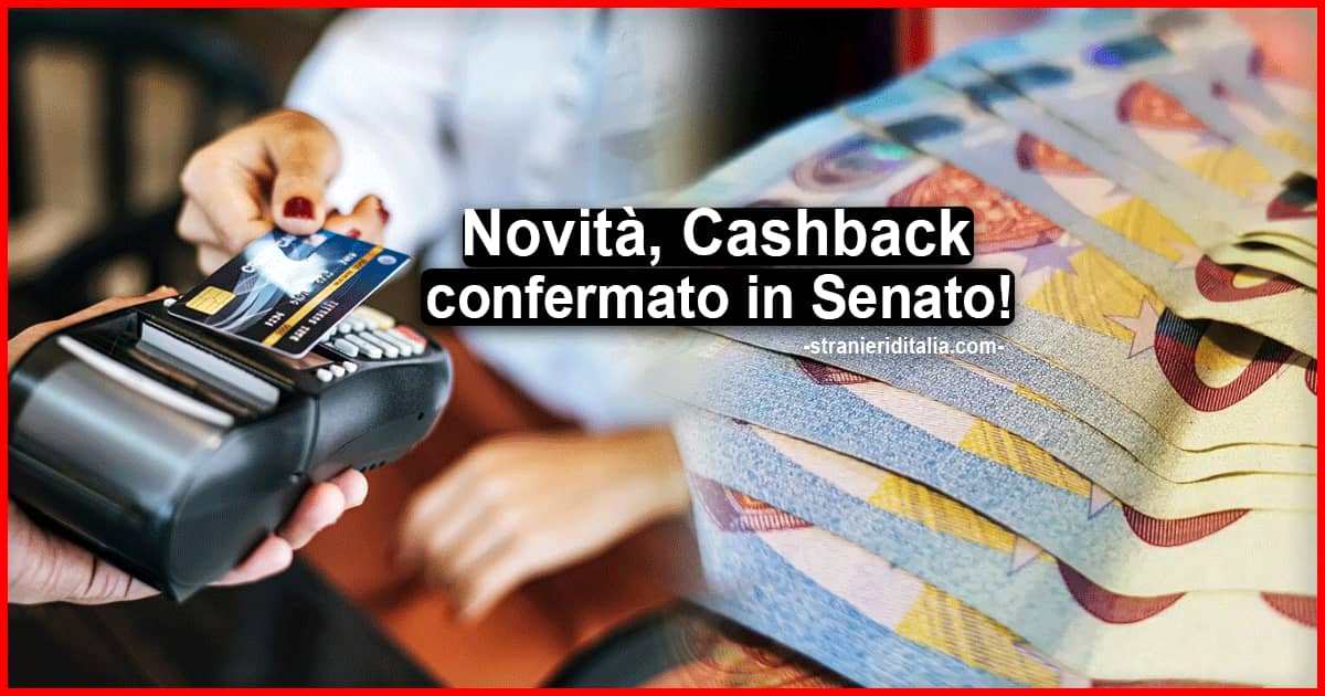 Cashback confermato in Senato: cosa cambia nel 2021