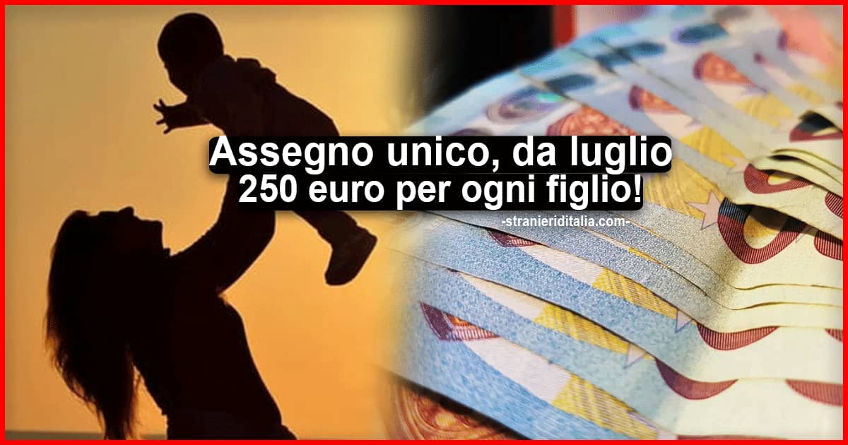 Confermato Assegno unico figli 2021: oggi ufficiale