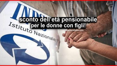 Pensione di vecchiaia 2021: sconto dell’età pensionabile per donne con figli