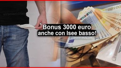 Super bonus 3000 euro Isee basso
