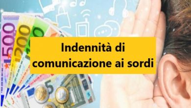 Indennità di comunicazione ai sordi 2021