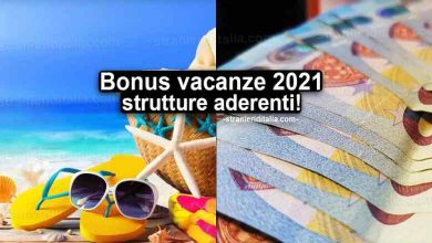 Strutture che accettano il bonus vacanze 2021