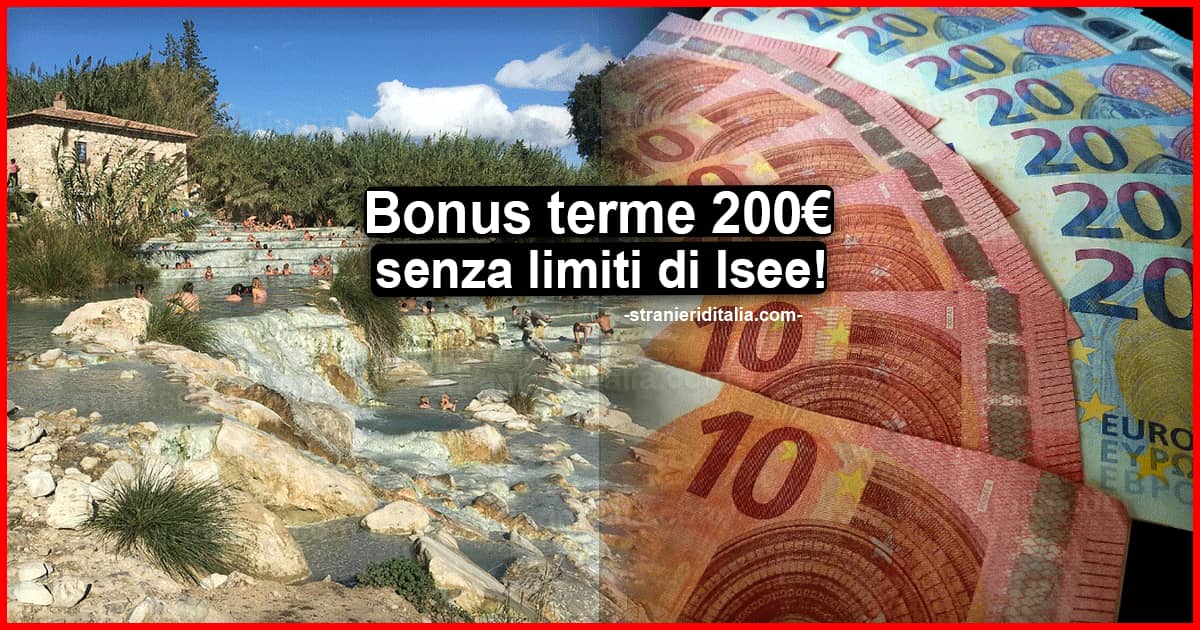 Il nuovo Bonus terme: 200 euro senza limiti di Isee