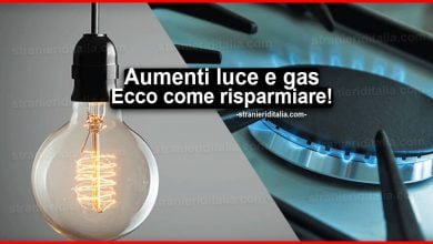 Aumenti luce e gas 2021: Ecco come risparmiare!