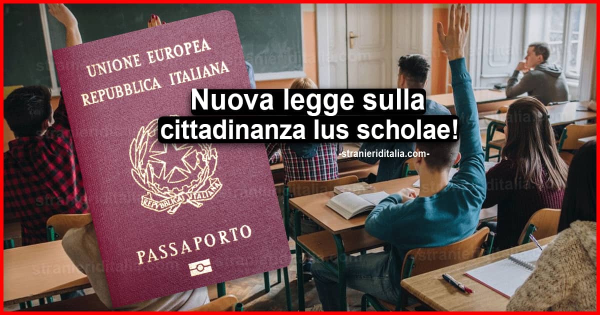 Ius scholae: cittadinanza ai minori stranieri dopo 5 anni di scuola in Italia