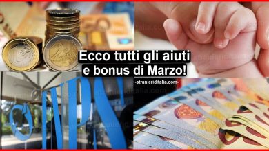 Tutti i Bonus marzo 2022, Ecco quali sono e a chi spettano!
