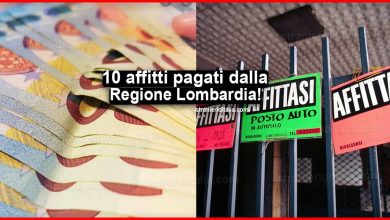 Dieci mensilità di affitto da regione Lombardia: ecco come!