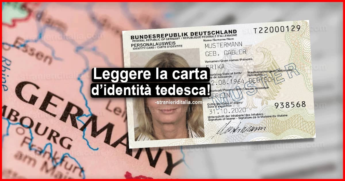Carta d'identità tedesca: come leggerla 2022