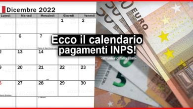 Calendario pagamenti INPS dicembre 2022: tutte le date